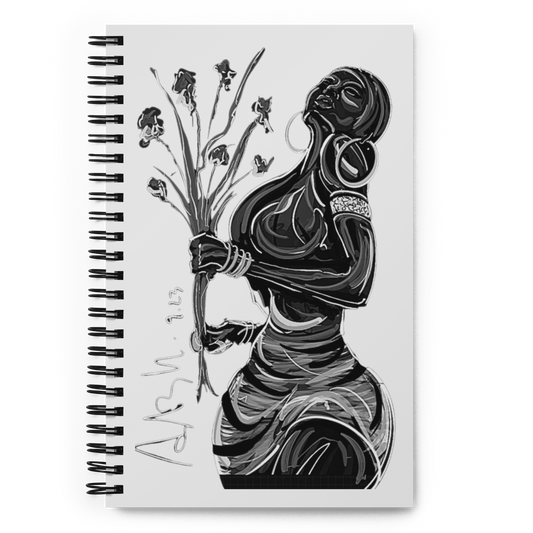 Reale Women ... Buy Themselves Flowers (Notebook-Grayscle)