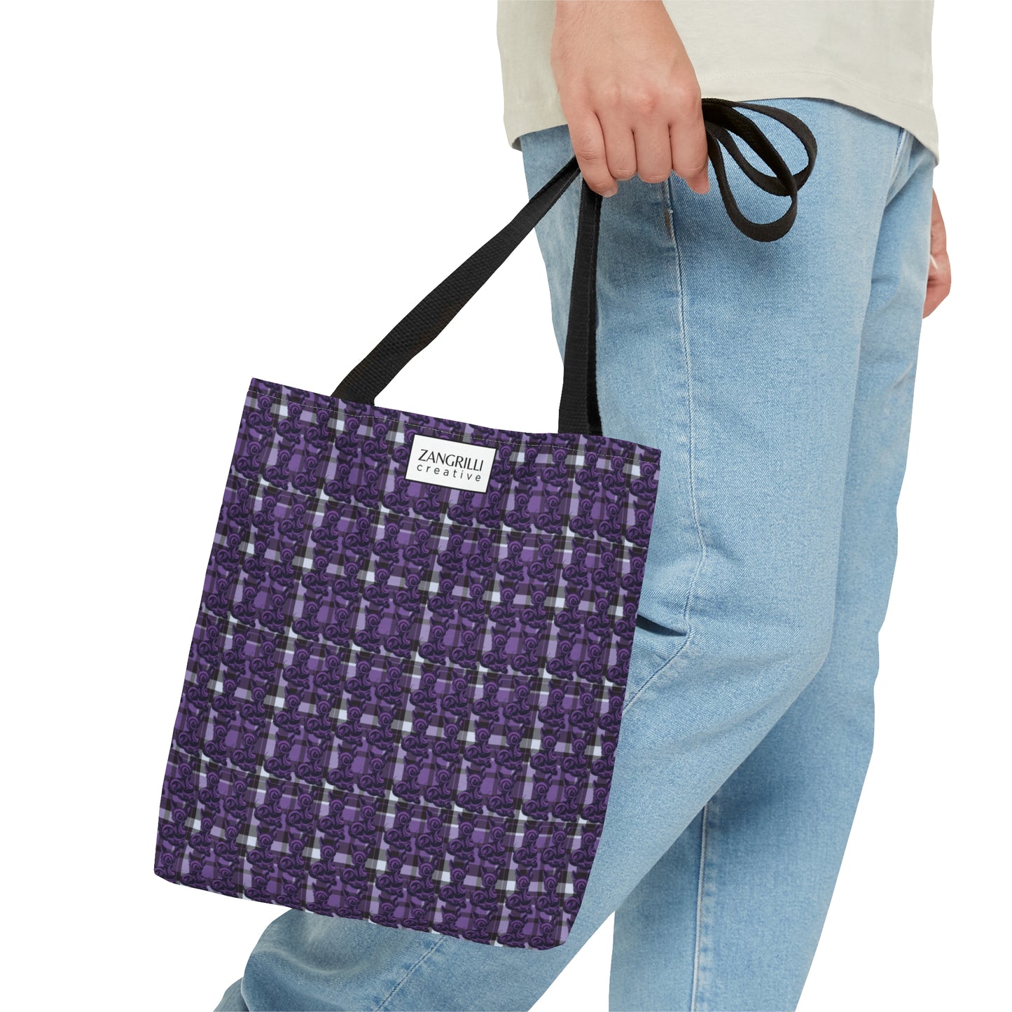 Feebee is Mad for Plaid - Purple (Tote- 3 sizes!)