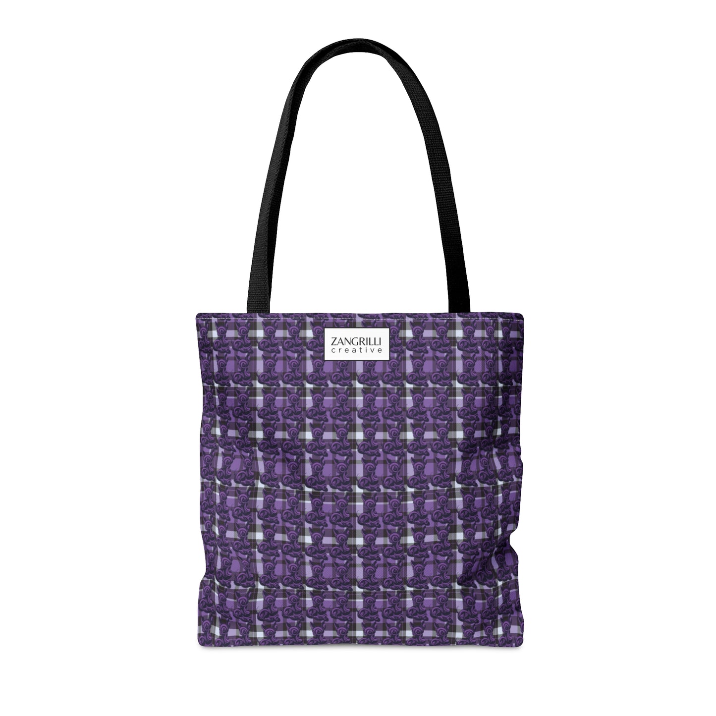 Feebee is Mad for Plaid - Purple (Tote- 3 sizes!)