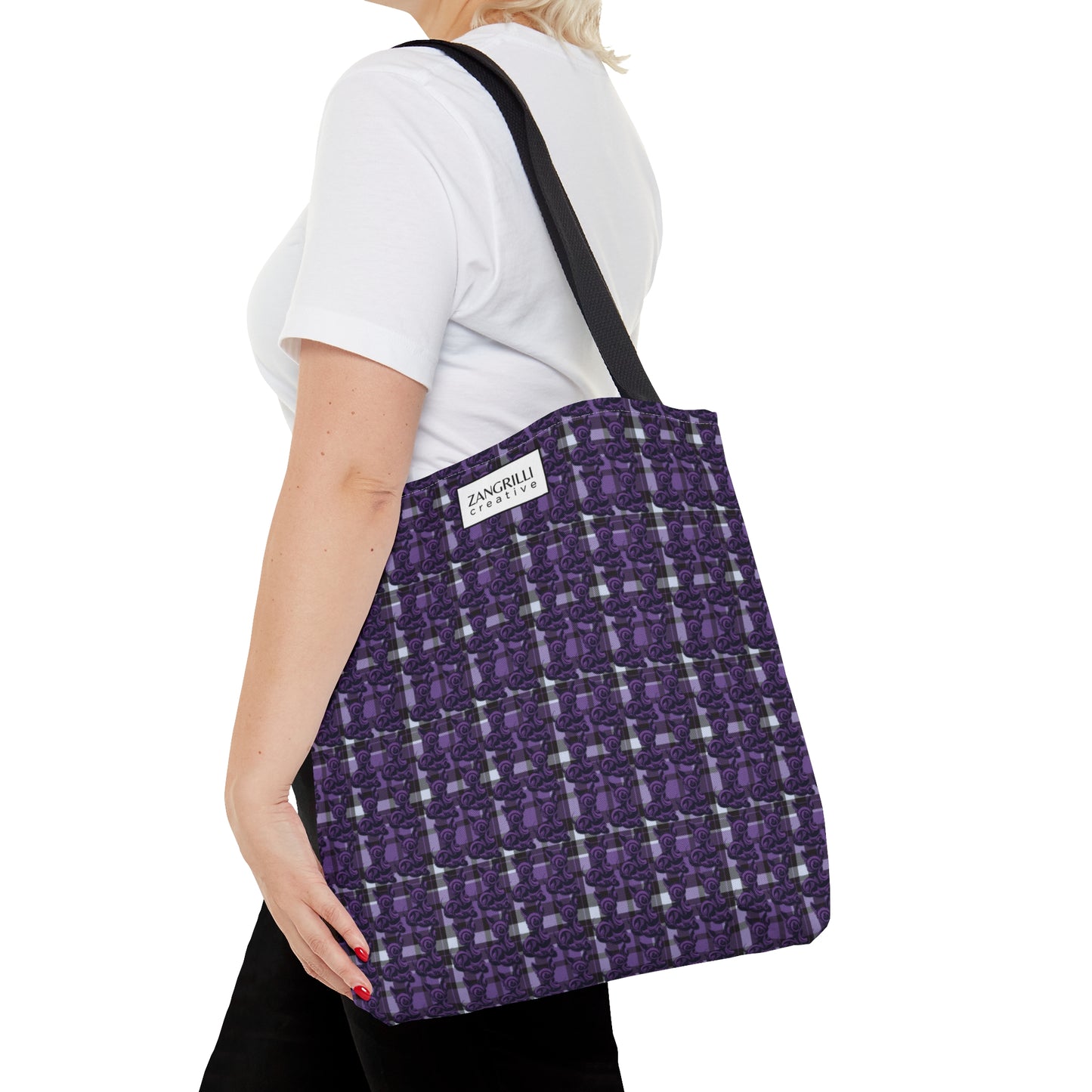 Feebee is Mad for Plaid - Purple (Tote- 3 sizes!)