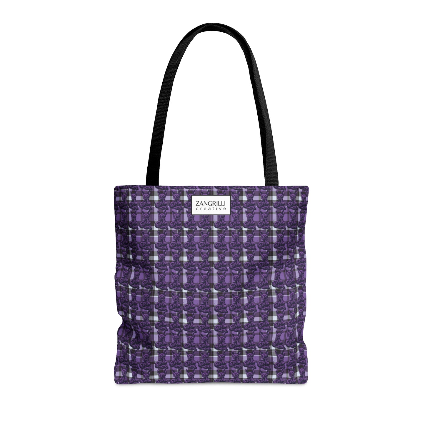 Feebee is Mad for Plaid - Purple (Tote- 3 sizes!)